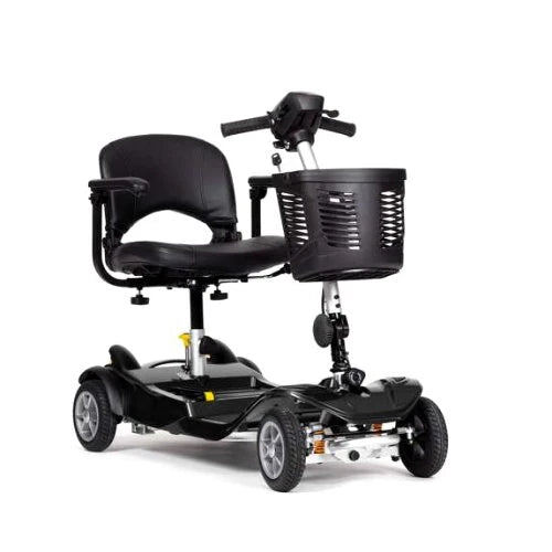 Drive AstroLite black mobility scooter with sleek design and comfortable seat, ideal for easy urban transportation.