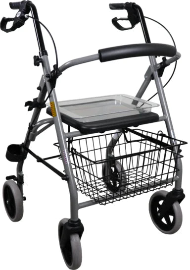 Drive Gigo 2G lightweight rollator with sturdy frame, padded seat, and handlebar grips for comfortable mobility.