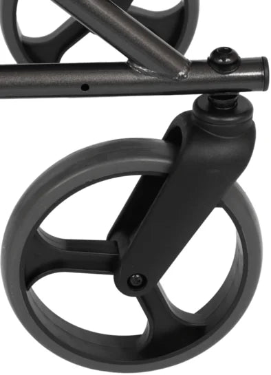 Drive Torro Acero rollator with sturdy frame and rubber tires, designed for stability and mobility assistance.