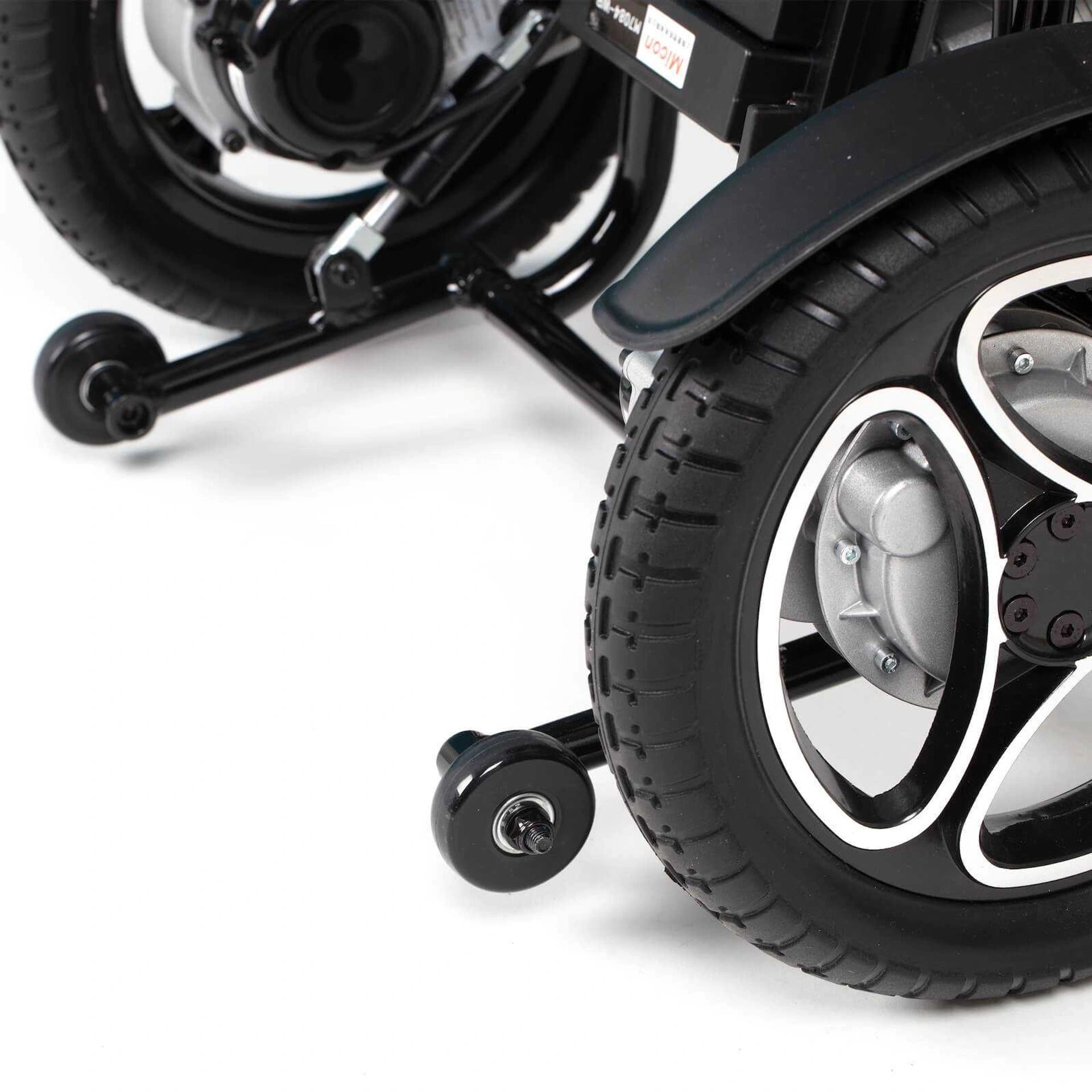 Drive AutoFold PowerChair in black, compact electric mobility scooter with foldable design for easy transport and storage.