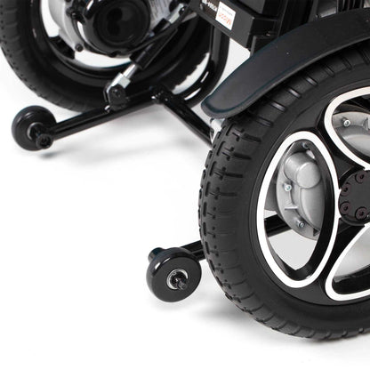 Drive AutoFold PowerChair in black, compact electric mobility scooter with foldable design for easy transport and storage.