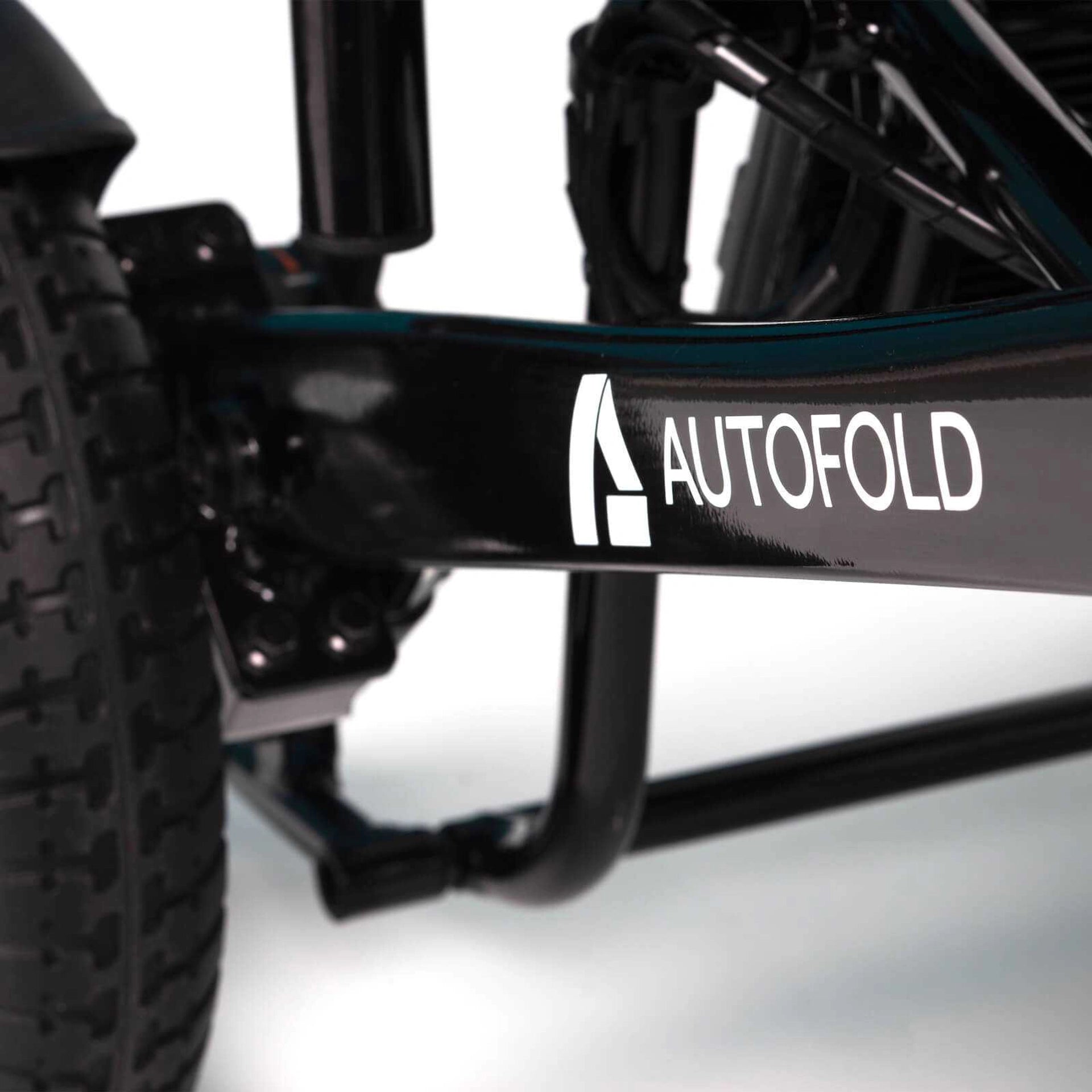 Drive AutoFold PowerChair in black with compact design and adjustable seat for easy mobility and convenience.