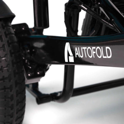 Drive AutoFold PowerChair in black with compact design and adjustable seat for easy mobility and convenience.