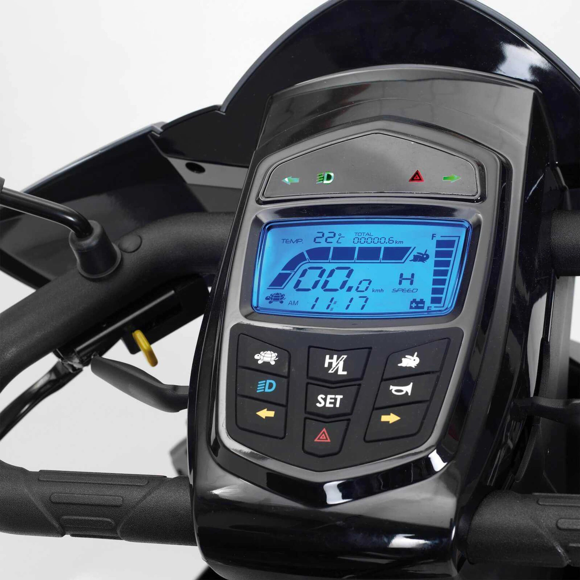 Drive King Cobra mobility scooter with a sleek design and sturdy frame, suitable for outdoor and indoor use.