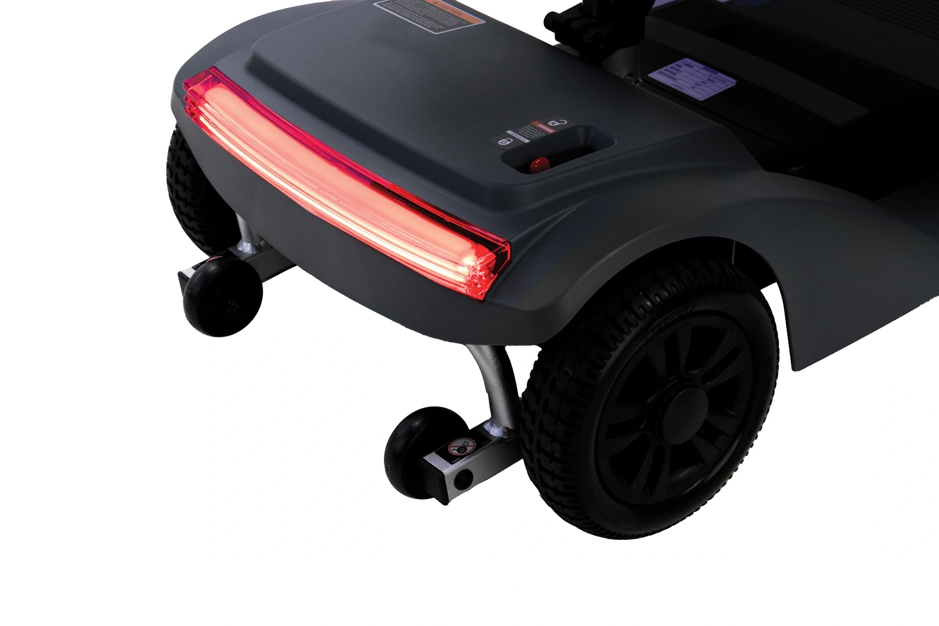 Keepmobile Scooters Drive Air Active mobility scooter with a sleek black seat and sturdy frame, designed for easy outdoor mobility.