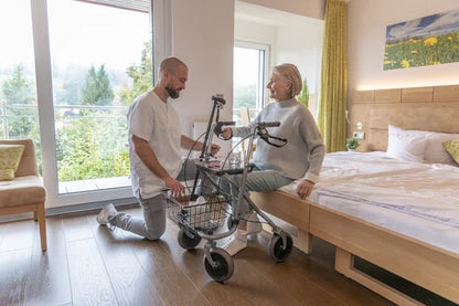 Drive Migo 2G standard rollator with adjustable handlebar and sturdy frame, designed for mobility and support.