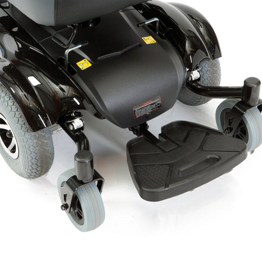 Drive Seren power wheelchair with captain seat, ergonomic design, and control panel visible in the image.