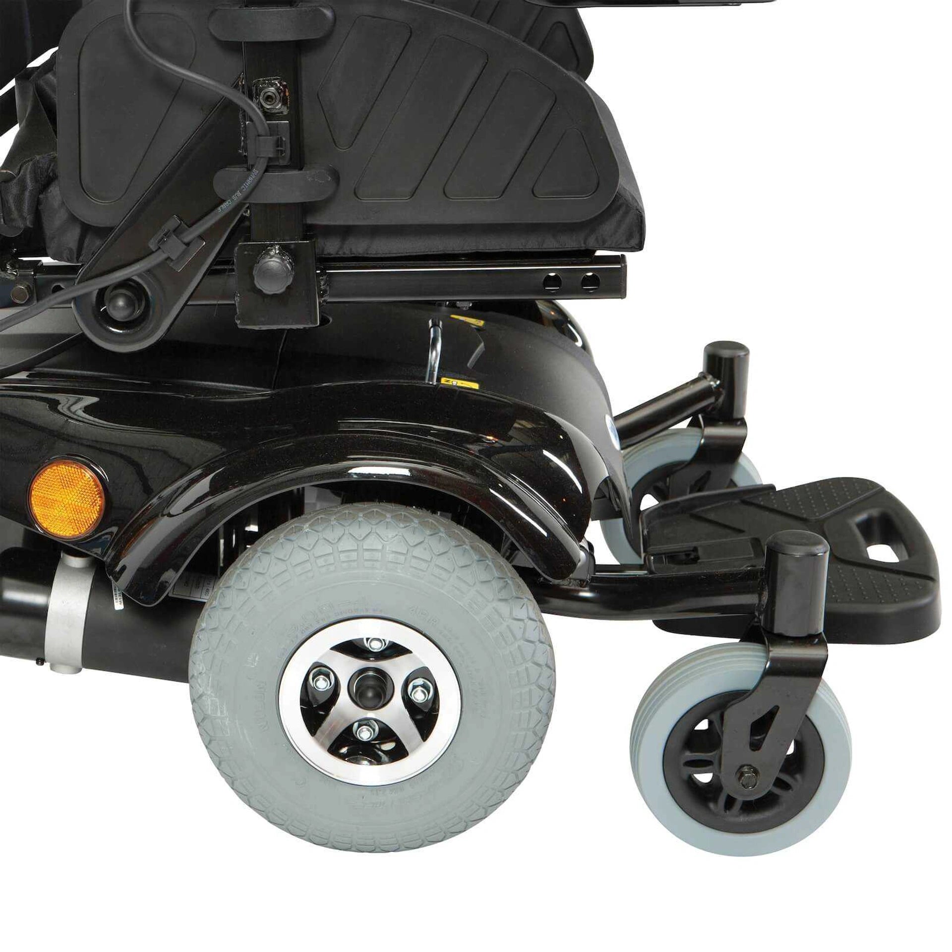 Drive Seren power wheelchair with captain seat and adjustable controls, suitable for comfortable mobility assistance.