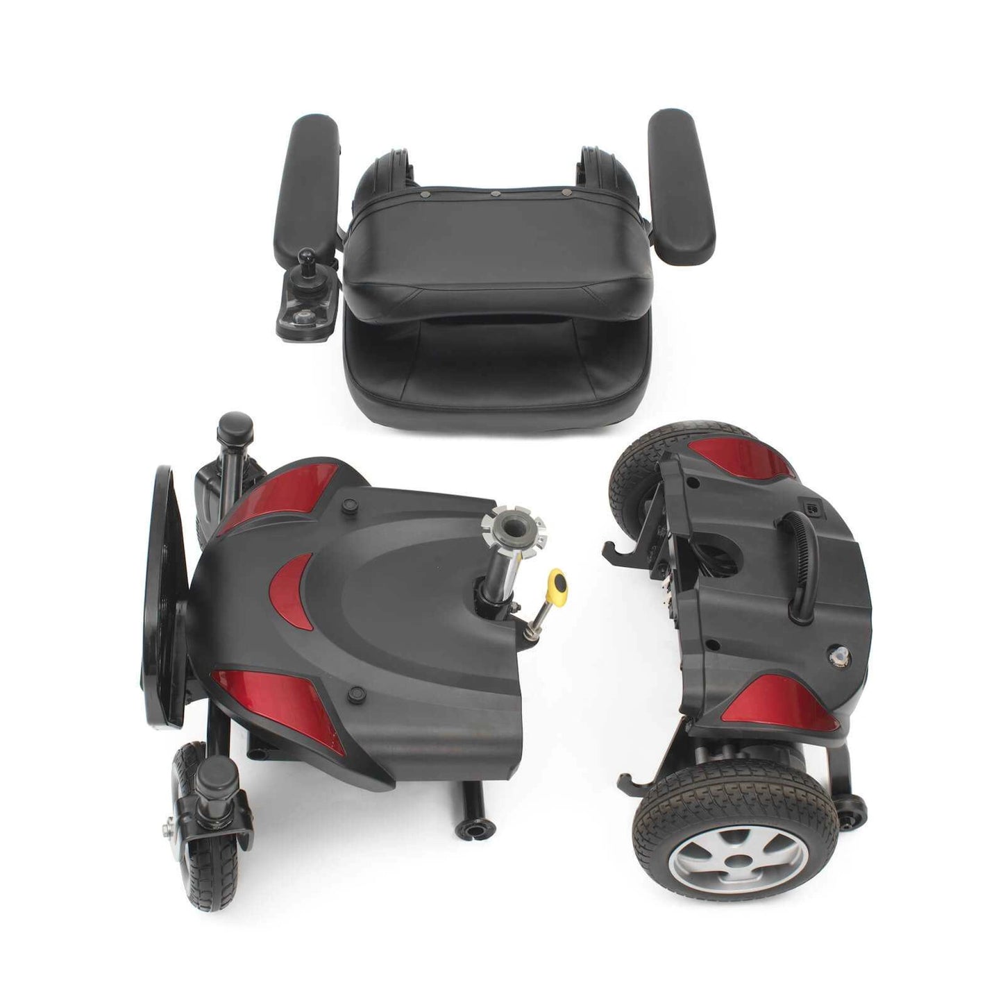 Drive Titan LTE power wheelchair with a sleek black design and sturdy frame, ideal for indoor and outdoor mobility.