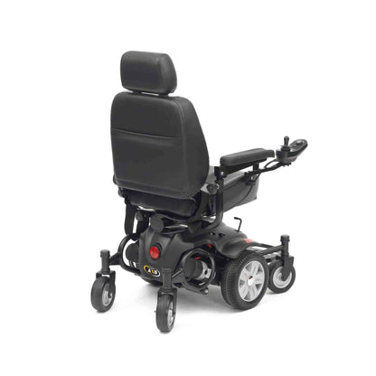 Drive Titan AXS power wheelchair with sleek design and control panel, suitable for mobility needs.