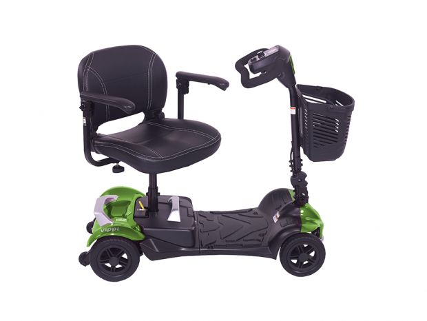 Electric Mobility Vippi mobility scooter with sleek design and comfortable seat, suitable for easy urban transportation.