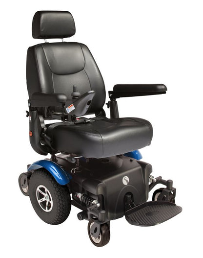 Electric Mobility Rascal Rivco power chair with adjustable seat and control panel, designed for comfortable mobility assistance.